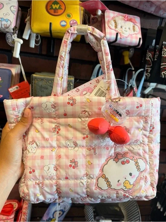 New Cogimyun Gingham Cherry Puffer
Shoulder Bag - Picture 5 of 6